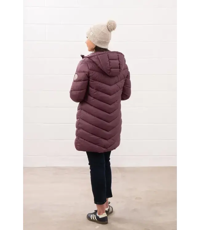 Lighthouse Ladies Laurel Coat. Cranberry