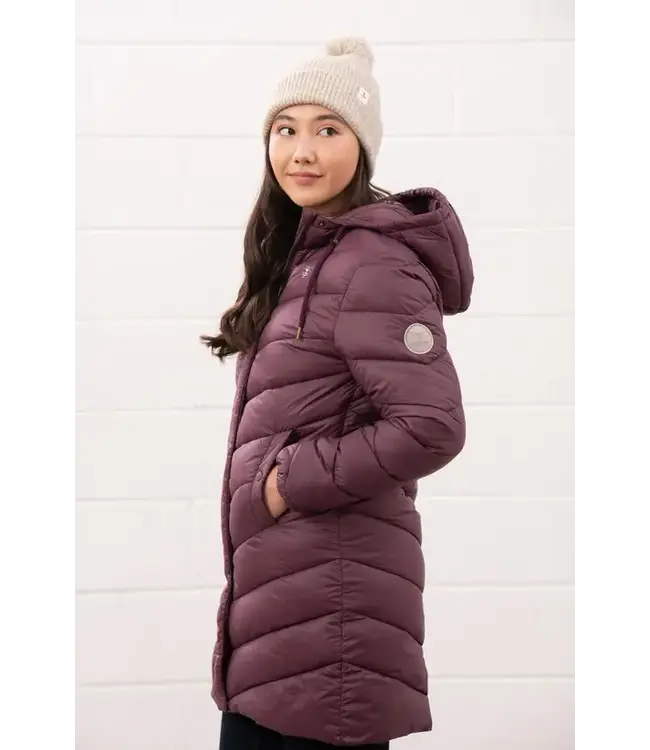 Lighthouse Ladies Laurel Coat. Cranberry