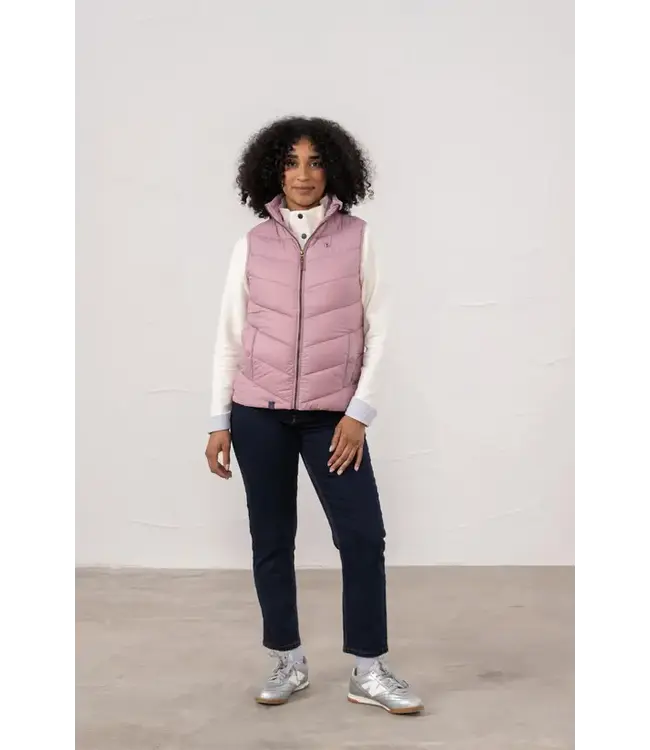 Lighthouse Ladies Laurel Gilet. Wild Rose