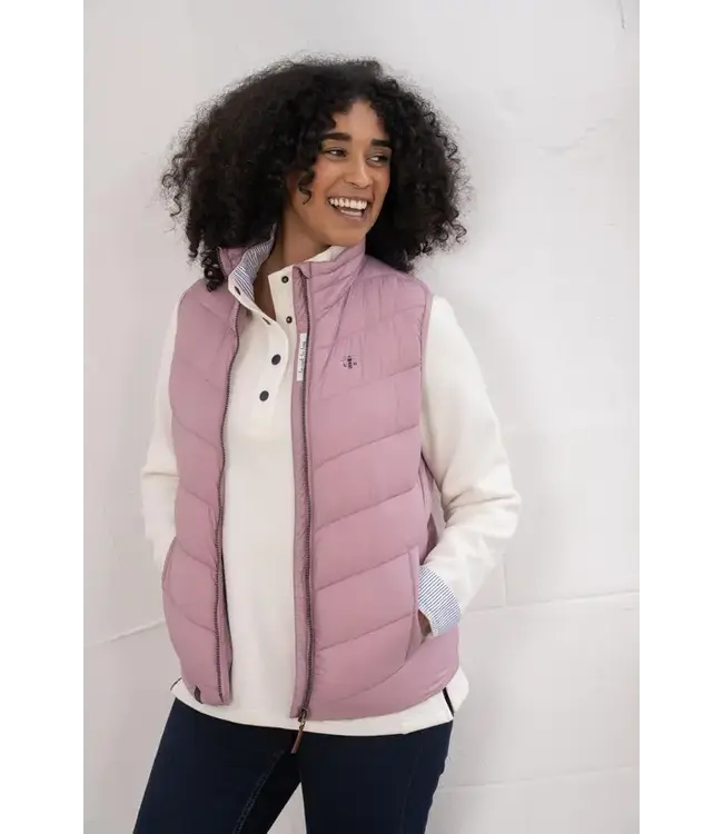 Lighthouse Ladies Laurel Gilet. Wild Rose