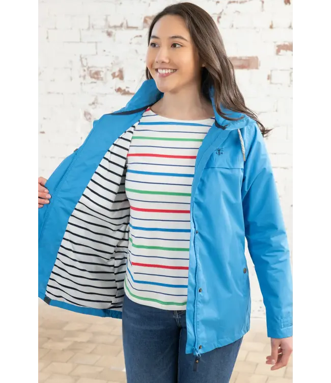 Lighthouse Ladies Beachcomber Coat Azure Blue