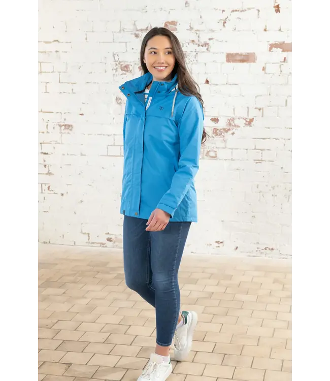 Lighthouse Ladies Beachcomber Coat Azure Blue