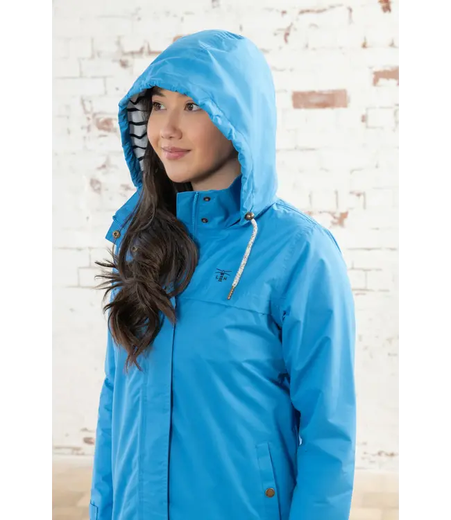Lighthouse Ladies Beachcomber Coat Azure Blue