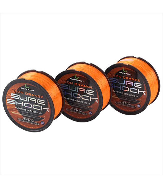 Gardner Sure Shock Tapered Leader Orange