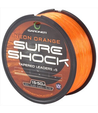 Gardner Tackle Gardner Sure Shock Tapered Leader Orange