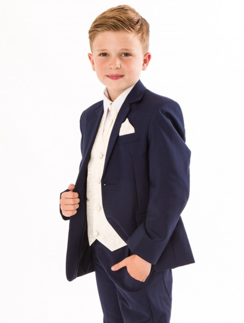 Eleganter Jungen Anzug, 5-teilig, blau - Melli-Trends