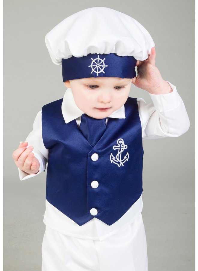 Babyanzug im Seemannsstil, 5-teilig