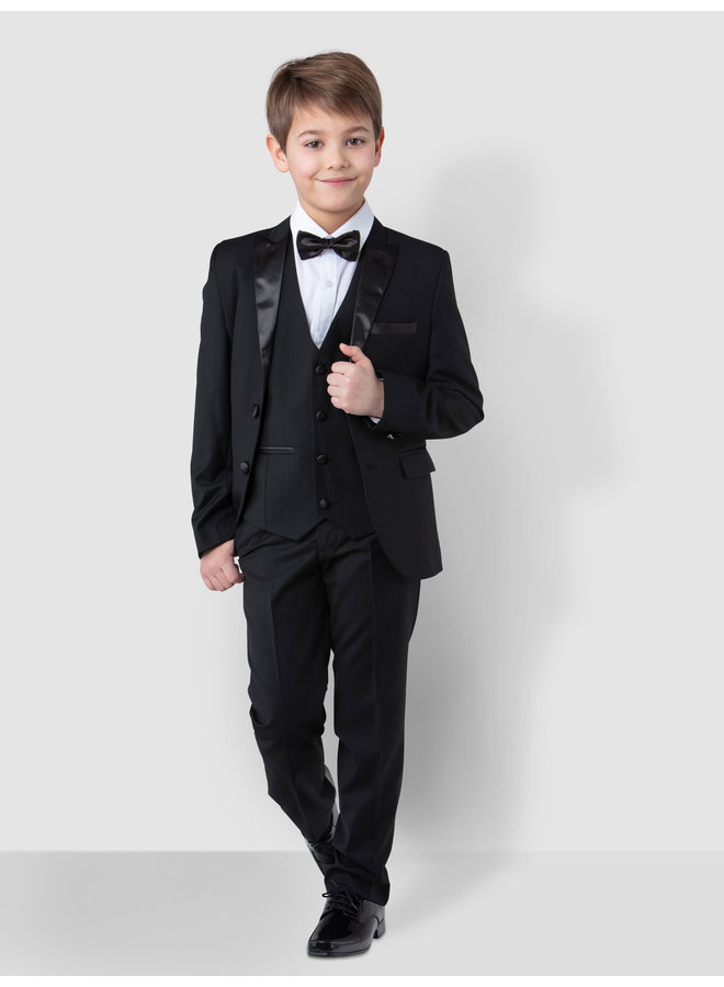 Kinder Smoking-Anzug, 5-teilig in Schwarz - Melli-Trends