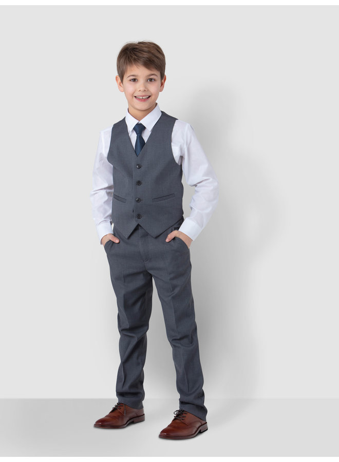 Luxuriöser Kinder Anzug, 6-teilig, in Grau