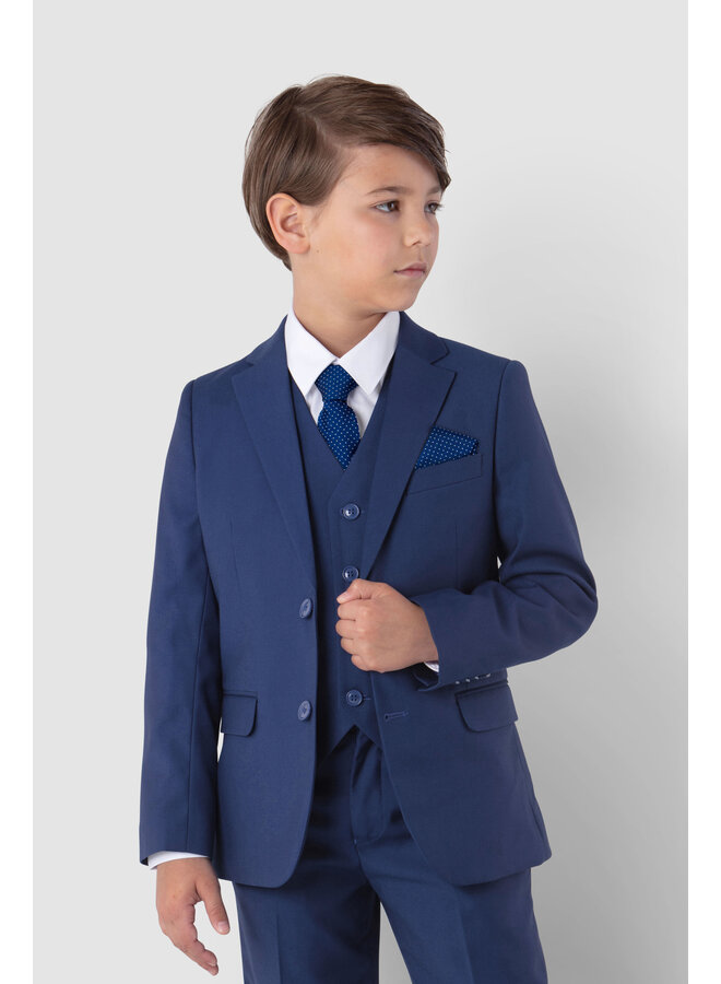 Festlicher Jungen Anzug, 6-teilig, blau