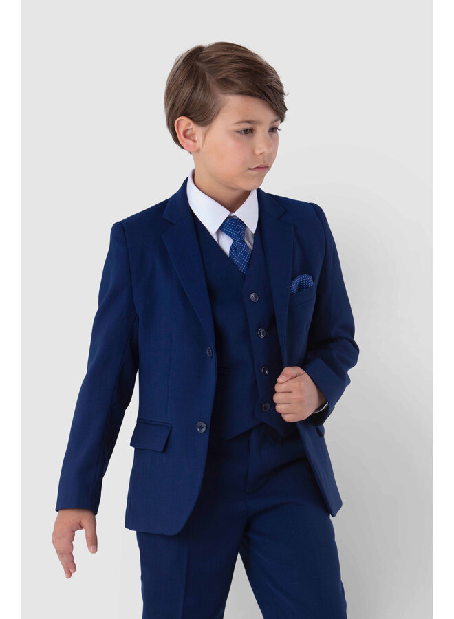 Festlicher Kinder Anzug Set, 6-teilig, blau