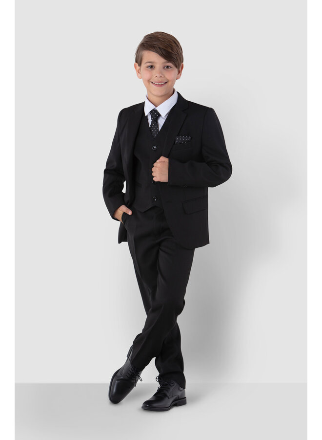 Jungen Anzug, 6-teilig, schwarz