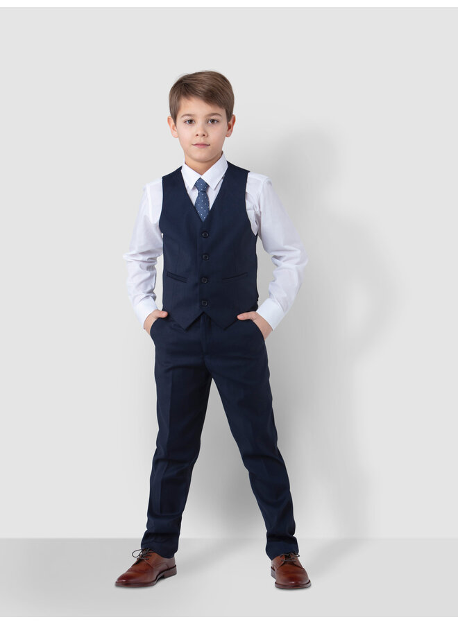 Kinder Anzughose, Slim Fit in Dunkrlblau