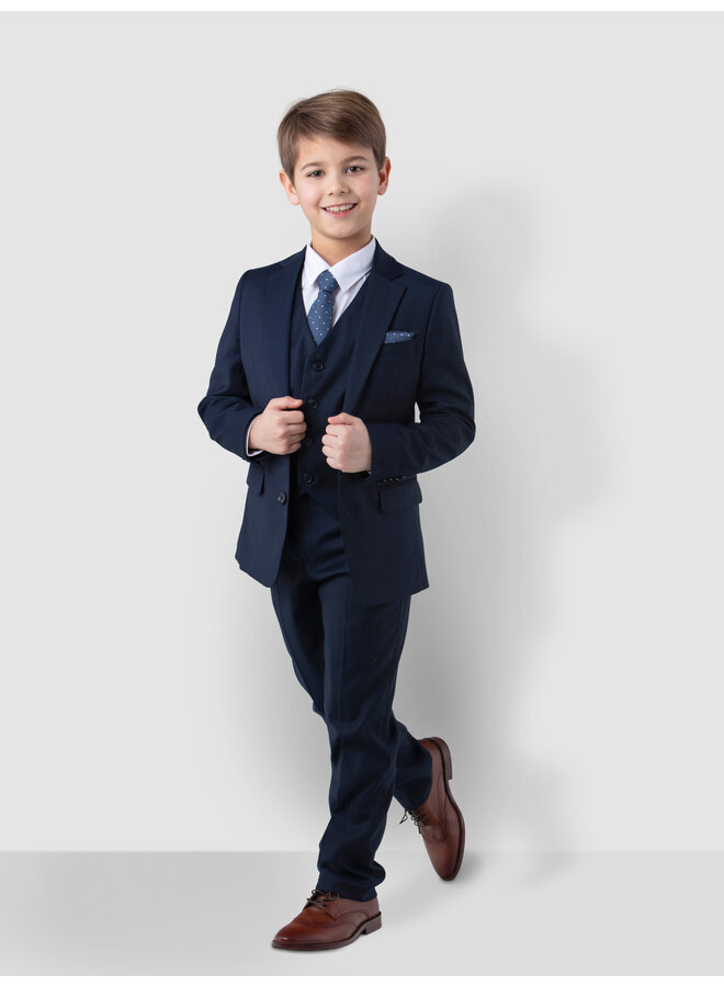 Kinder Anzughose, Slim Fit in Dunkrlblau