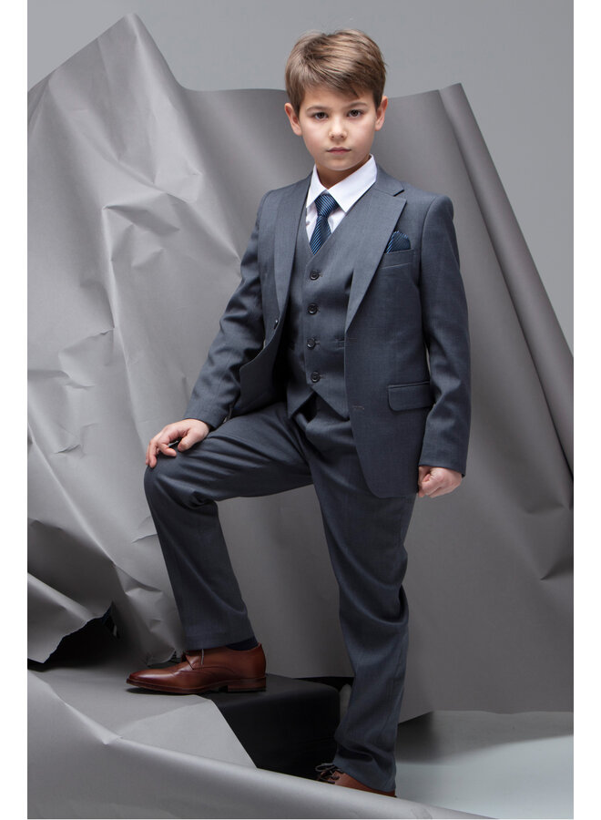 Jungen Anzughose, Slim Fit in Grau