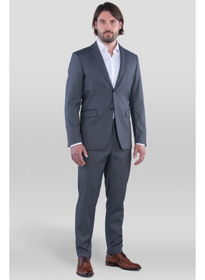 Herren Business Anzug in Grau, 2-teilig