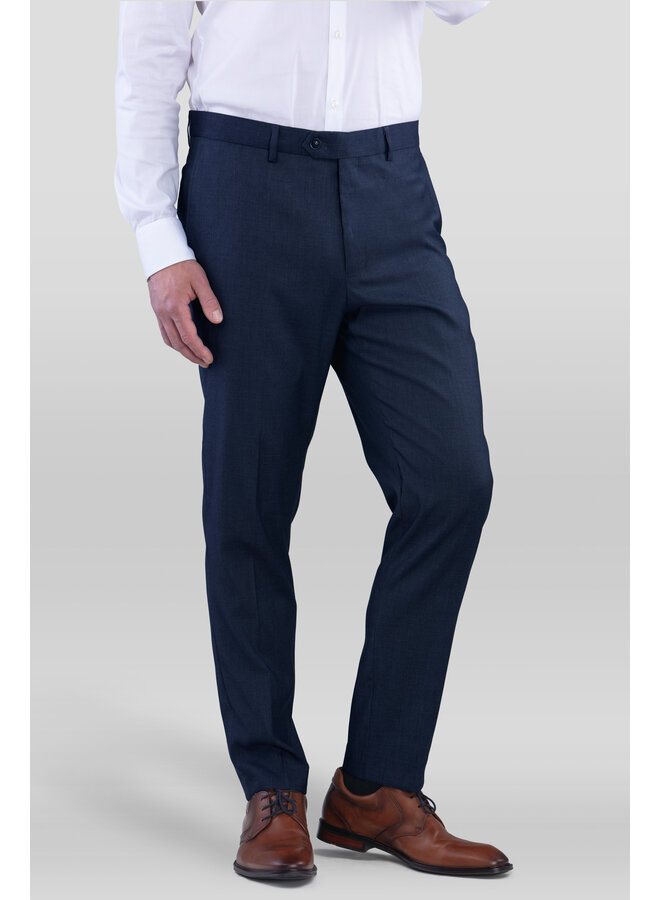 Herren Anzughose in Dunkelblau, Slim Fit