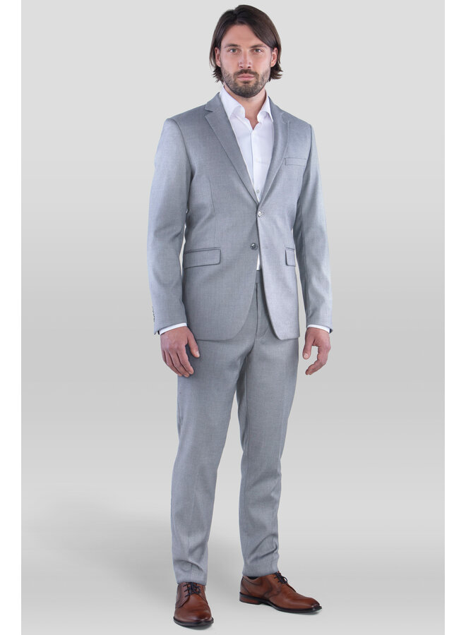 Herren Anzug,  hellgrau, 2-teilig