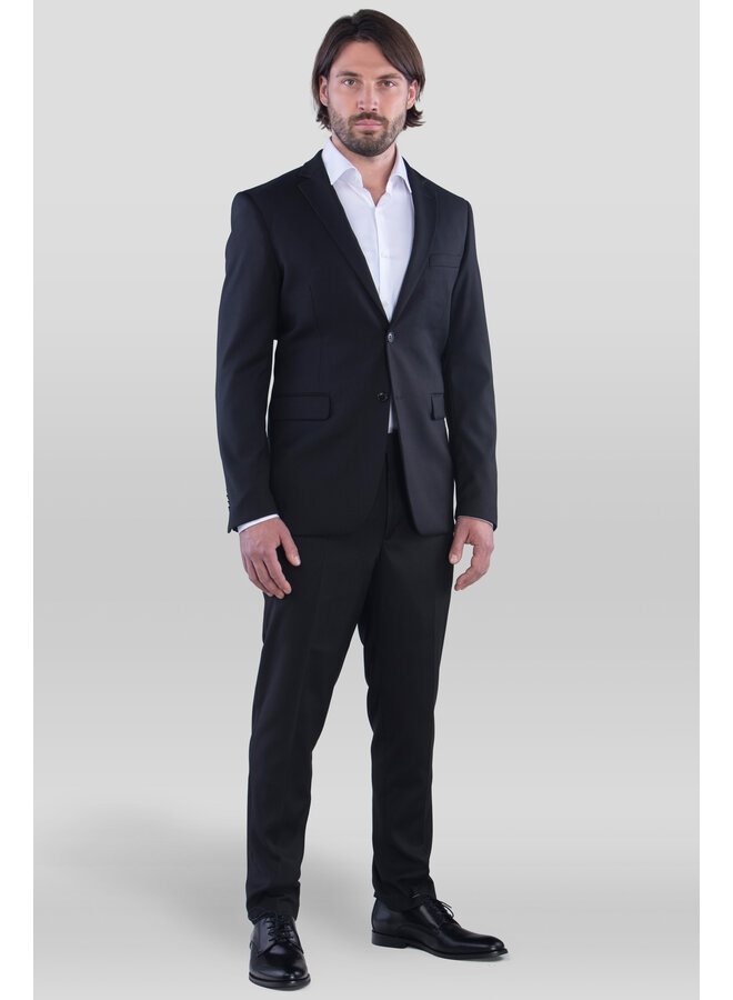 Herren Anzug in Schwarz, 2-teilig