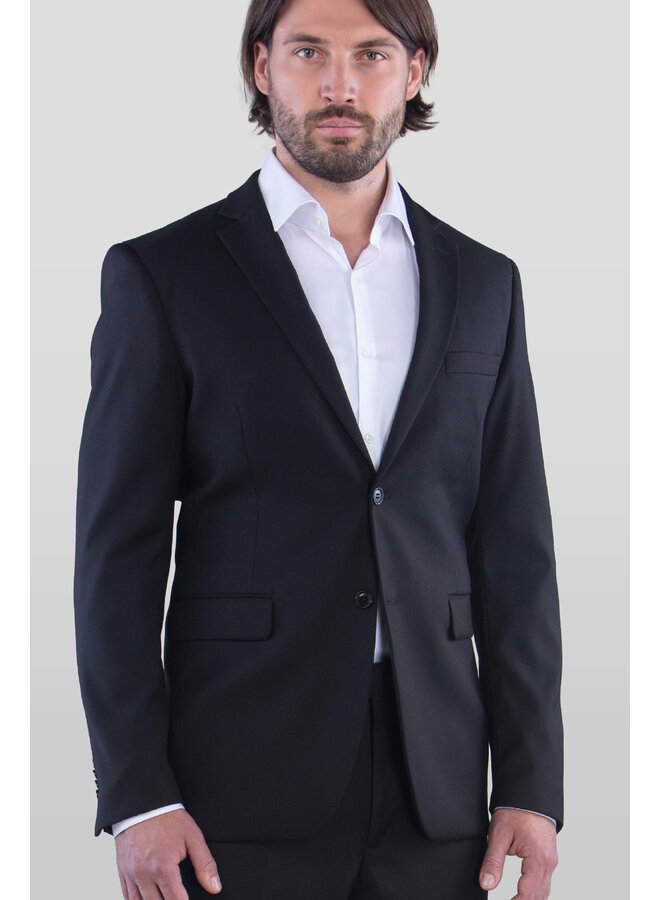 Herren Sakko, Slim Fit in Schwarz