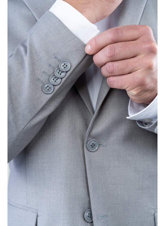 Herren Anzug,  hellgrau, 2-teilig