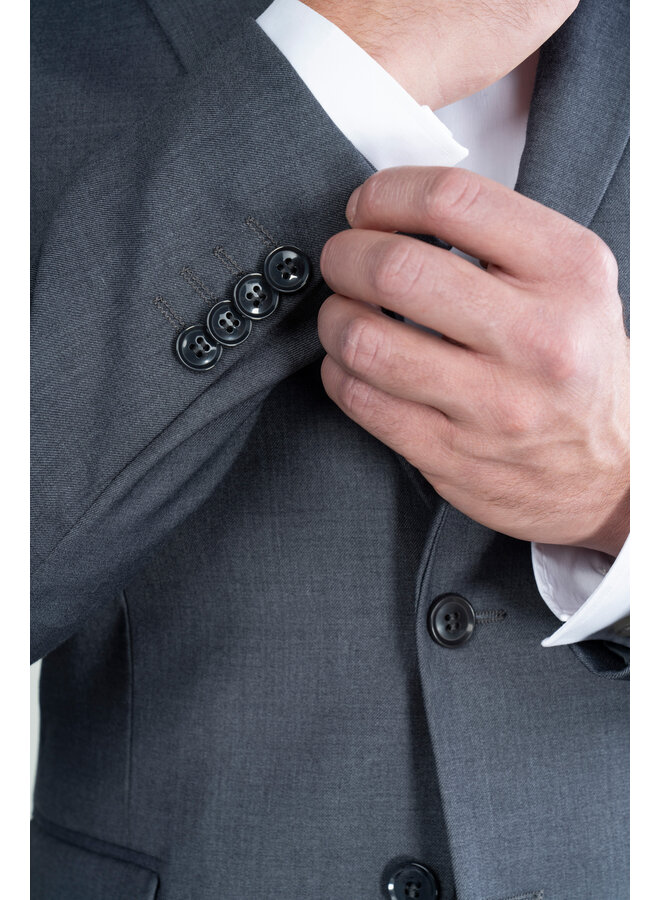 Herren Business Anzug in Grau, 2-teilig