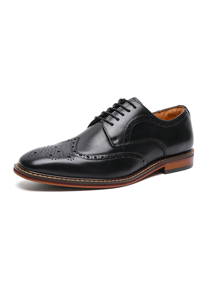 Herren Oxford-Schuh aus Leder, schwarz - Eleganz für jeden Anlass
