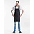Chaud Devant Fusion Black Denim schort