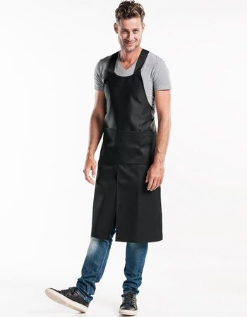 Bib apron schort bediening Cross Black