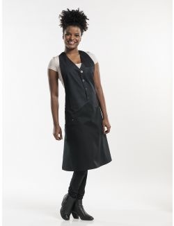 Bib Apron Barista Black Denim