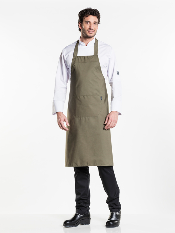 Schort olijf bib apron