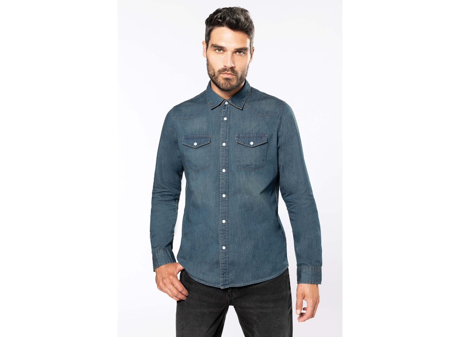 Overhemd Denim heren - Bontenue Bedrijfskleding