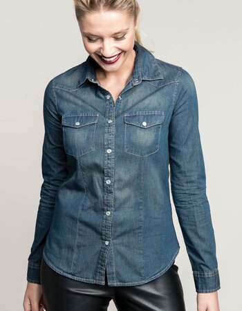 Overhemd Denim dames