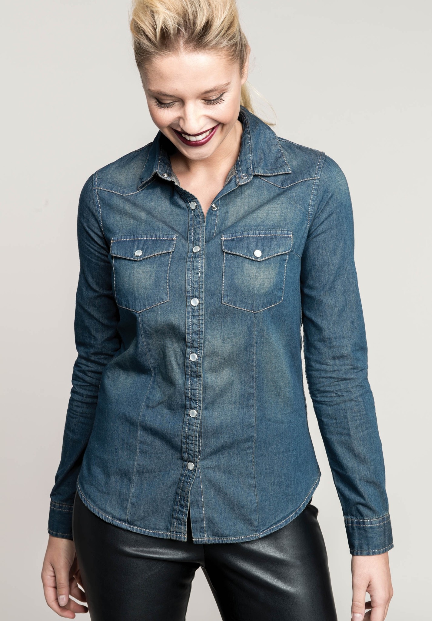 Overhemd Denim dames