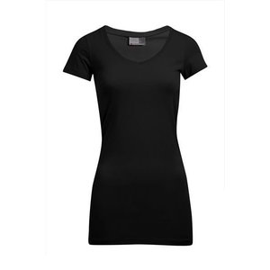 Specialist Jasje Inhalen Women's Slim Fit V-Neck-T-shirt Long - 6 kleuren - Bontenue Bedrijfskleding