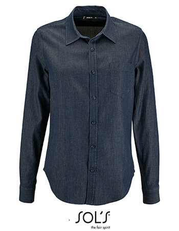 Stoer denim overhemd  - dames