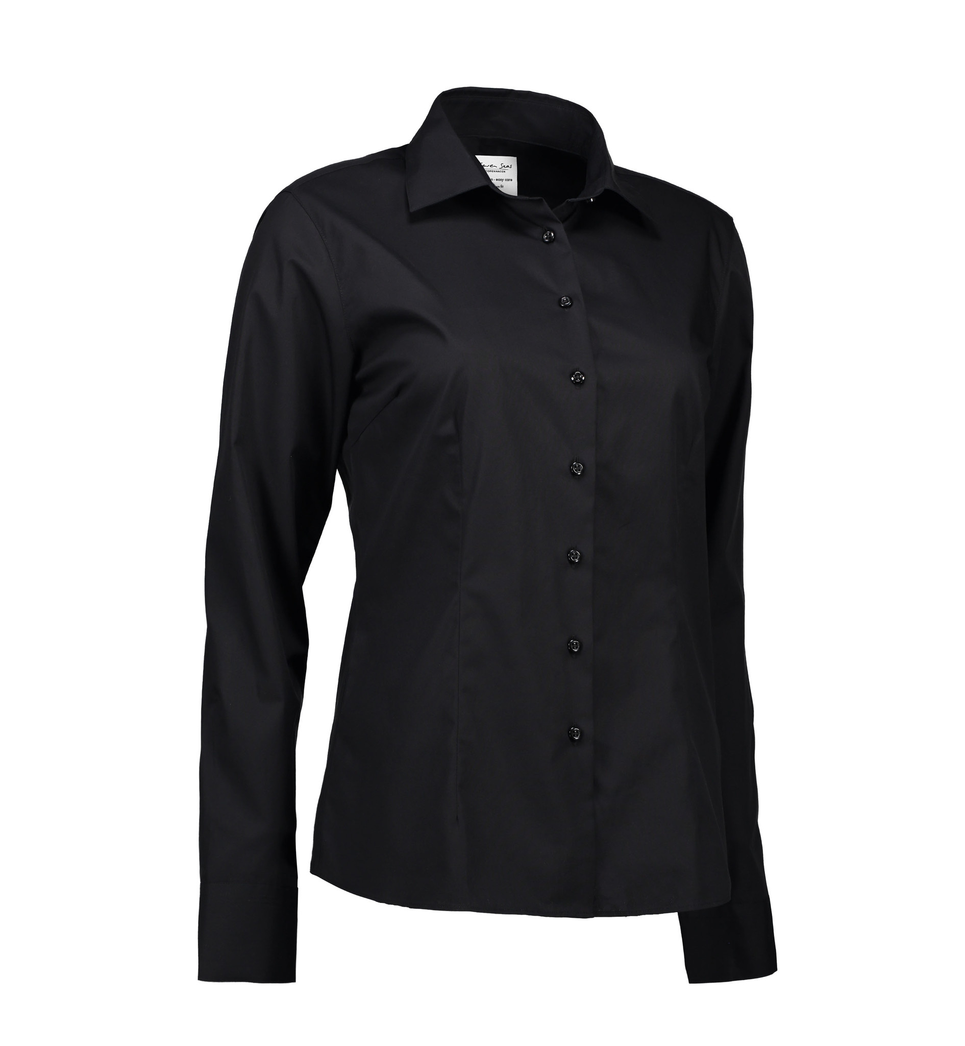 Blouse dames  easy care Zwart