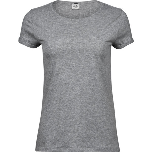 Tee Jays T-shirt roll up mouw dames  organic cotton in 3 kleuren