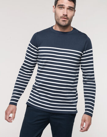 Longsleeve gestreepte herentrui