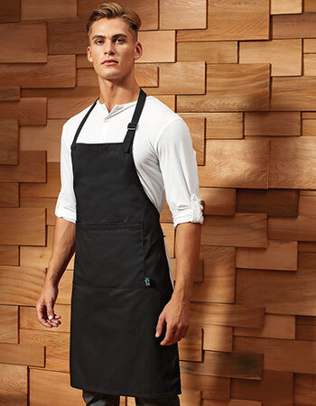 Schort fairtrade zwart