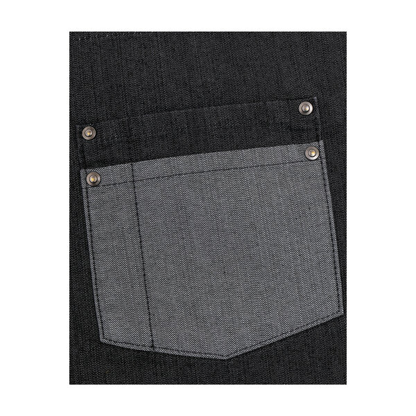 Premier Schort denim black met contrastkleur