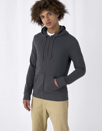 Vest unisex met capuchon en rits - organic cotton