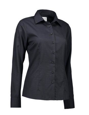 Non Iron Dames overhemd - Dobby Royal Oxford - Modern Fit in 4 kleuren