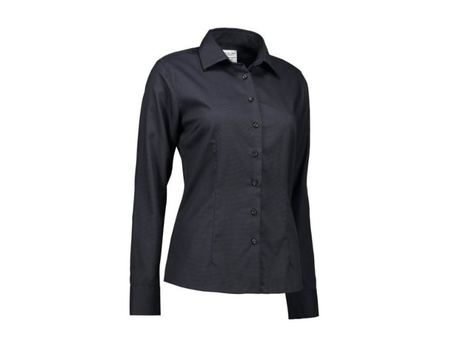 Non Iron Dames overhemd - Dobby Royal Oxford - Modern Fit in 4 kleuren