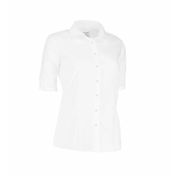 ID Identity Non Iron Dames blouse -  short sleeve - Modern Fit in 3 kleuren