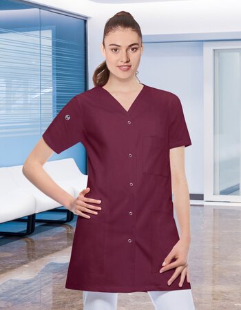 Moderne tuniek met v-hals en korte mouw ESSENTIAL