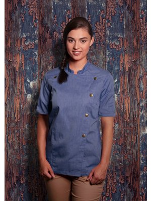 Karlowsky Jeans Style Short sleeve Chef jacket - dames