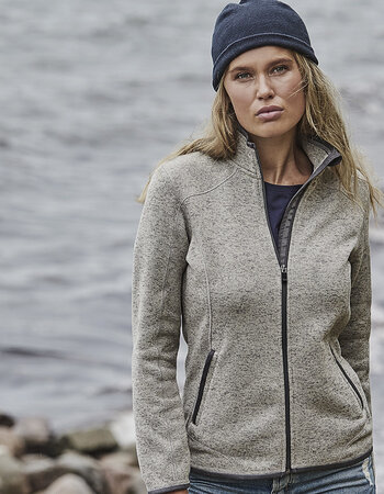 Heerlijk warm dames fleece vest in grijs of zwart