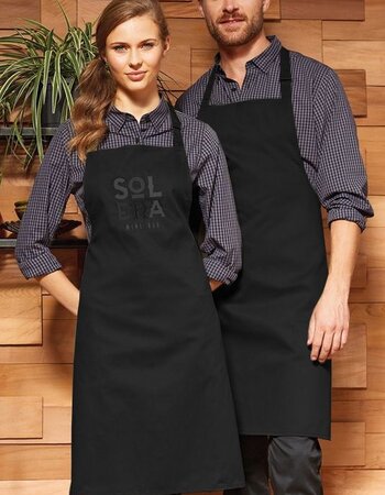 Schort met of zonder zak - donkere tinten zwart / grijs / navy