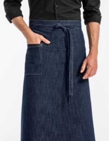 Lange denim sloof met stretch